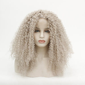 Nice color lace front wigs afro kinky curly